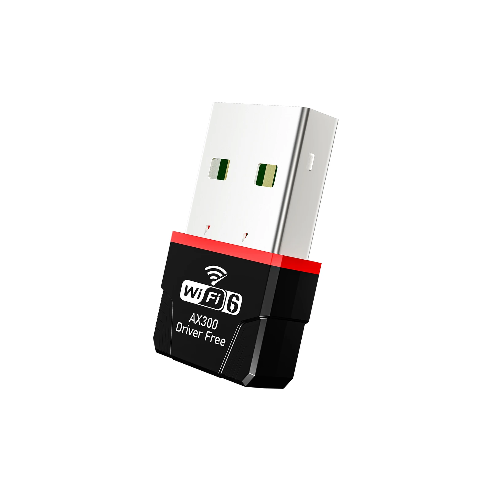 LGX-L2Neo USB Wi-Fi adapter with a black and red housing, angled view.